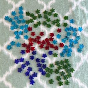 NEW Decorative Glass Flowers in multiple colors